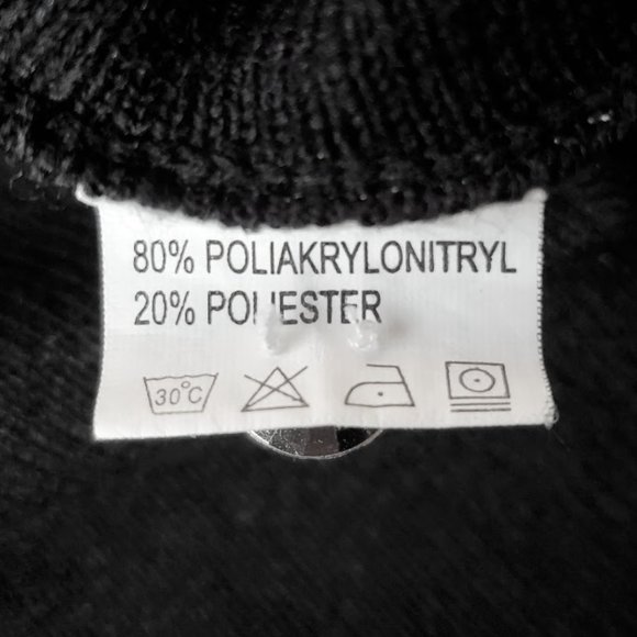 Unique Int'l Women's Rhinestone Button Cardigan Knit Sweater Medium Black - Picture 7 of 8